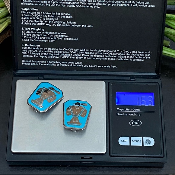 Indian Lore Genuine Copper Porcelain Enamel Inlaid Thunderbird Clip On Earrings - Picture 8 of 11